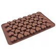 Szilikon csokoládé forma - mini szívek