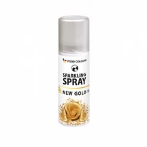 Csillogó arany ételfesték spray - 50ml
