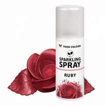 Csillogó piros ételfesték spray - 50ml