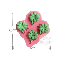 szilikon-fondant-mintazo-negylevelu-lohere