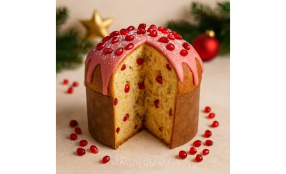 Ruby csokoládés - gránátalmás panettone recept
