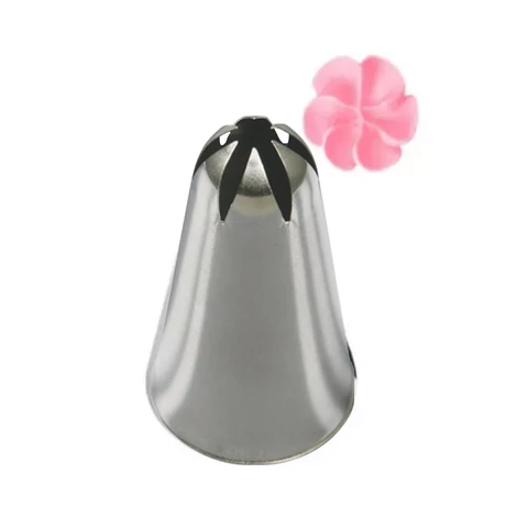 Zárt csillag díszítőcső rozsdamentes acélból, habzsákhoz használható tortadíszítő eszköz