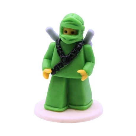 ninja-zold-marcipan-figura