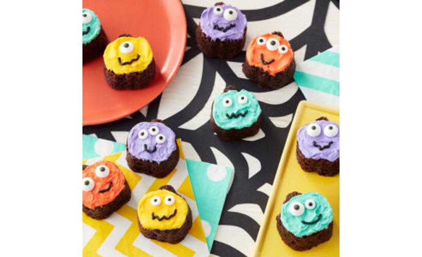 Aranyos halloween tököcskék brownie-ból