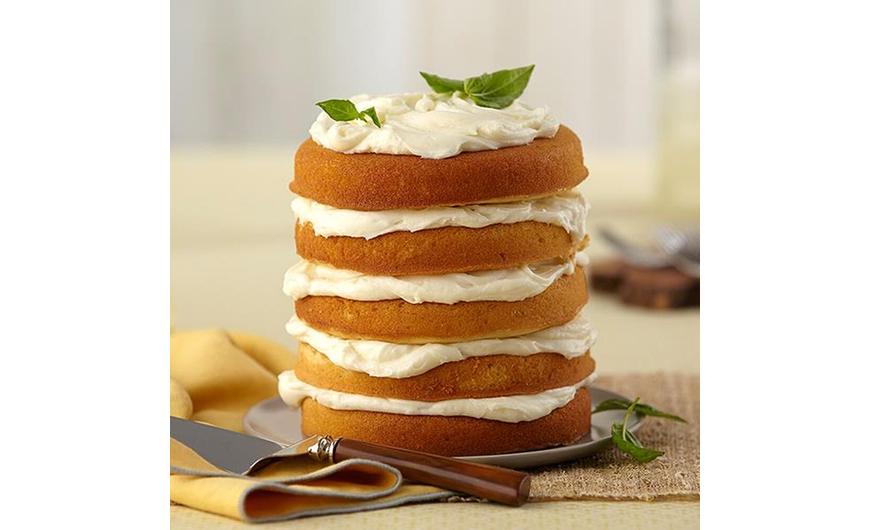 Citromos-bazsalikomos torta recept