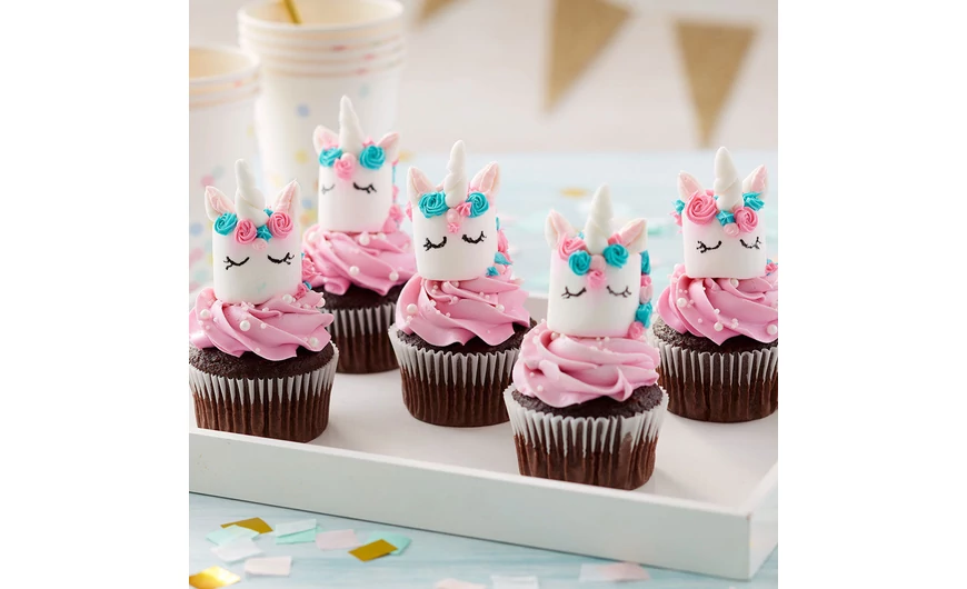 Unikornisos cupcake