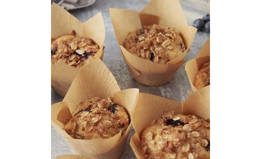 Áfonyás zabpelyhes muffin