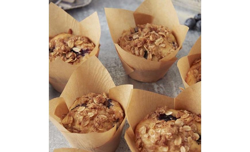 Áfonyás zabpelyhes muffin