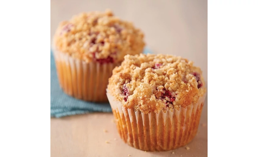 Málnás, morzsás muffin recept