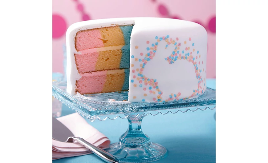 Pöttyös nyuszi torta