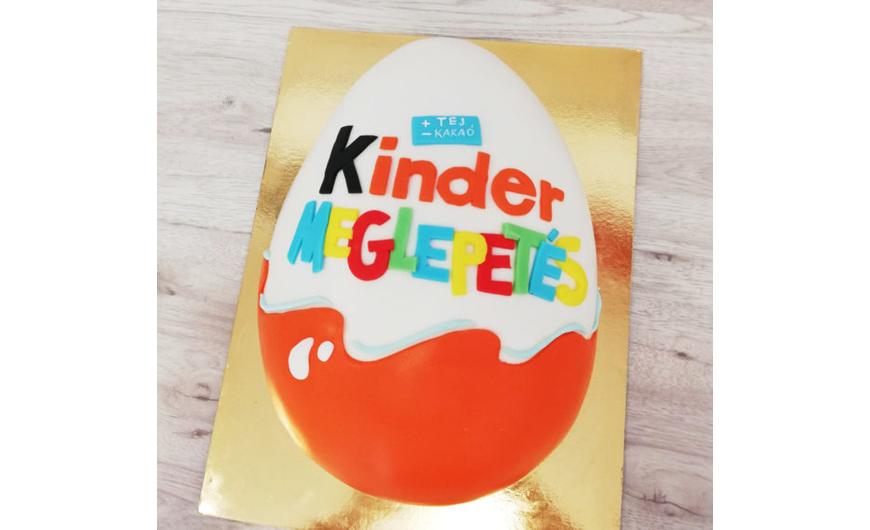 Kinder tojás torta