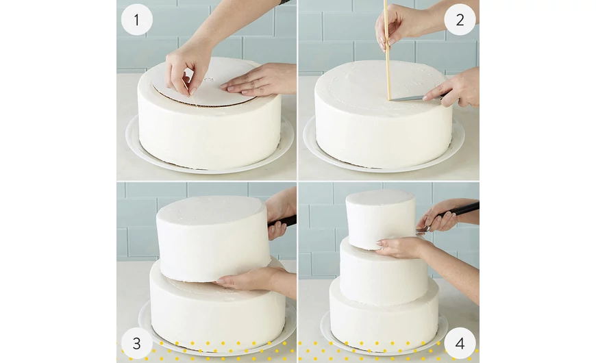 Emeletes torta összeállítása