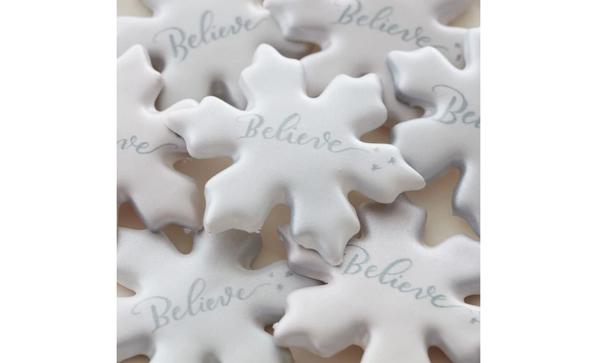 Hópehely formájú kekszek