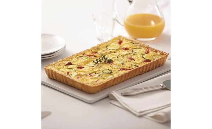 Cukkini quiche (lepény) recept