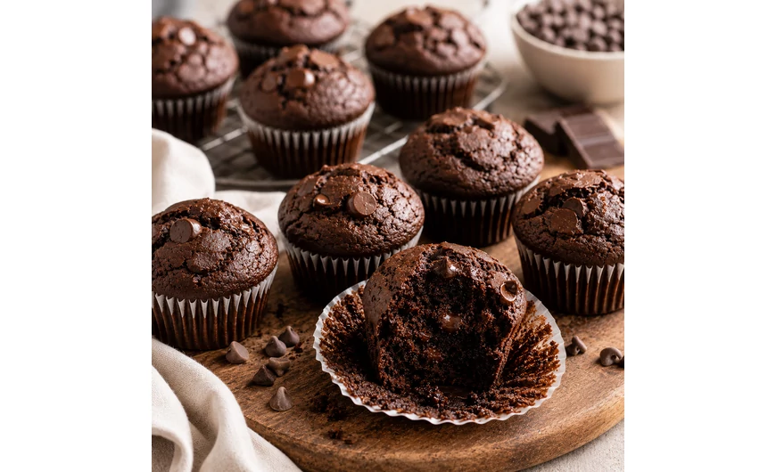 Csokoládés muffin recept – puha, szaftos és ellenállhatatlanul csokis