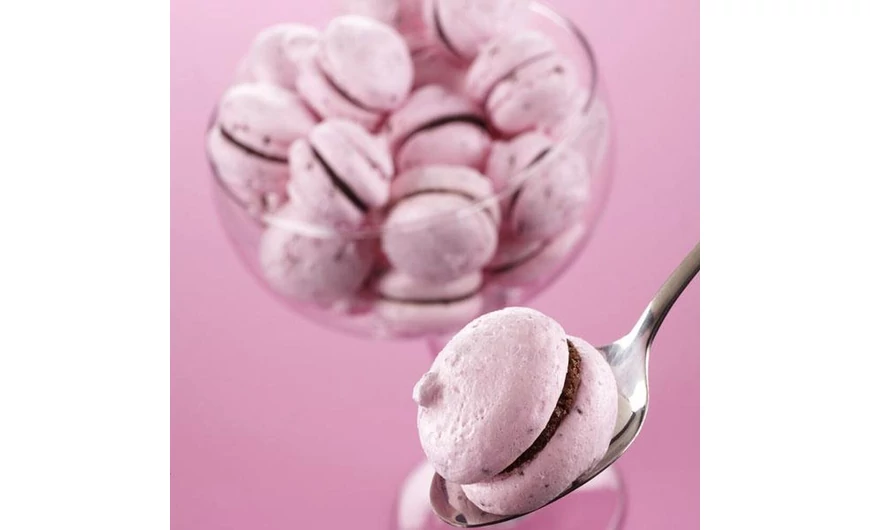 Csokis-málnás habcsók recept