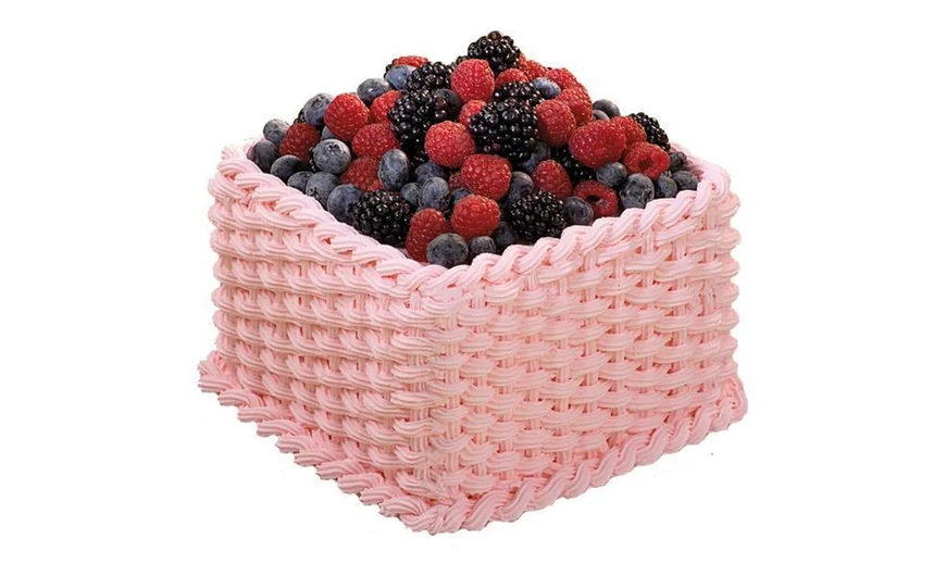 Erdei gyümölcsös kosár torta