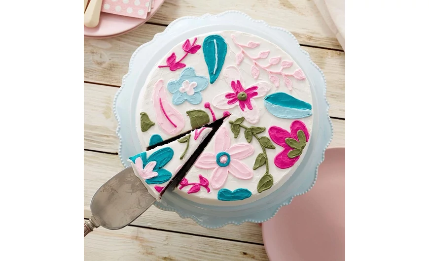 Virágmintás torta